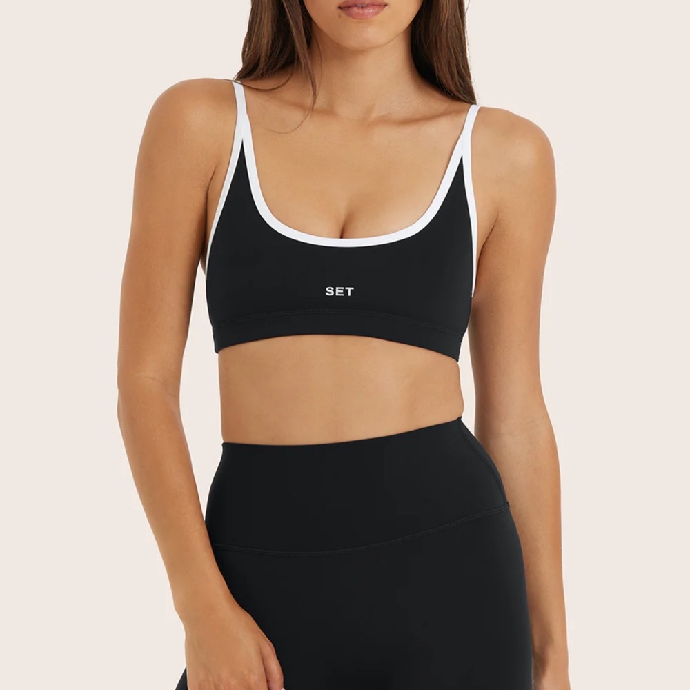 SOLD | SET Active Airluxe Breathe Contrast Move Bra